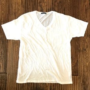 Mens Alternative Pima Cotton V-Neck White Size XXL